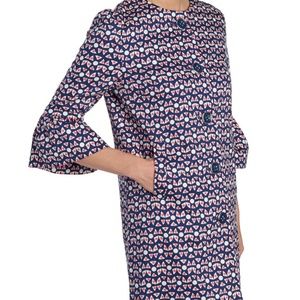 NWT EDEN COURT Printed Trench Jacket